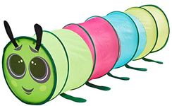 Amazon Brand - Jam & Honey Caterpillar Tunnel - 6 Feet Long, Kids, Multicolor, Caterpillar Tunnel Theme