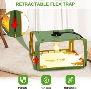 GAESHOW Flea Trap Lamp 2-Pack – Indoor Insect Catcher