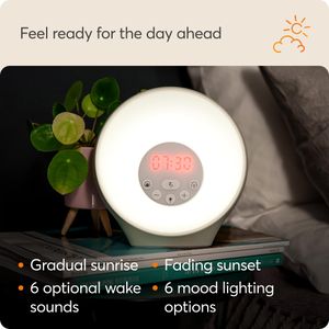 Lumie Sunrise Alarm Clock – White Wake-Up Light