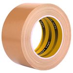 LLPT Duct Tape Premium Grade Fabric Gaffer Tape 60MM x 30M x 0.23MM Residue Free Strong Adhesive Color Brown(DT241)