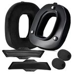 Yaowanguan A50 Gen 3 Mod Kit - Replacement Thicker Earpads,Headbands & Foam for ASTRO Gaming A50 Wireless Headset Gen 3,Ear Cushions/Cups/Pads,A50 Gen 3 Accessories w/Magnetic Clips(Black Velvet)