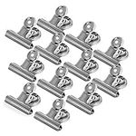 MATANA - 24 Multi-Use Strong Magnetic Fridge Clips Magnet Holder for Whiteboard Planner Photo Paper Clip for Home Office and School Use - Anti-Scratch, Leave No Marks - 3.2cm (12 Pack)