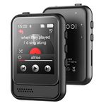 MP3 Player with Bluetooth,16GB Portable Music Player with Speaker and Micro SD Card Slot MP3 MP4 Player with FM Radio,Voice Recording,Earphone, for Kids,Running and Gift,Max 128GB Expand