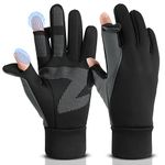 Cierto Winter Touch Screen Gloves: Thermal Gloves for Men and Women - Thin Warm Waterproof Gloves for Running Driving