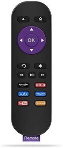 Gvirtue Replacement Remote Control for Roku 1, Roku 2(HD, XS, XD), Roku 3, Roku LT, XD, HD, XDS, Roku N1, Roku Express, Roku Express+ (New 6 Buttons)
