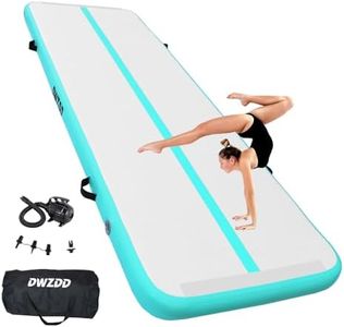 Dwzdd Gymnastics Air Mat 10ft/13ft/16ft/20ft Tumbling Mat Inflatable Gymnastics Tumble Track for Home/Gym/Training/Cheerleading/Water with Electric Pump