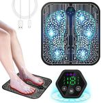 EMS Foot Massager, 6 Modes USB Electric Foot Massager - 19 Adjustable Frequencies Provide Longer Stimulating Pulses to Promote Blood Circulation and Relieve Muscle Pain