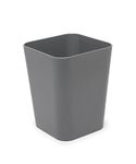 Umbra SCILLAE Waste Can, Melamine Trash Can for Bathroom, 8 gal (30L), Matte Gray Finish