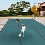YITAHOME Pool Safety Cover for Pool Sizes: 20x40 ft, Winter Mesh Swimming Pool Cover, Triple Stitched Pool Covers for Inground Pools, Hardware Included, Green