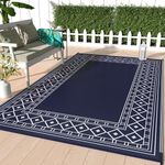 GENIMO Outdoor Rug for Patio, Reversible Plastic Waterproof RV Rugs, Clearance Large Mat, Porch, Camping, Picnic, Deck, Camper, Balcony