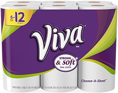 VIVA Choose-A-Sheet* Paper Towels, White , Double Roll, 6 Rolls