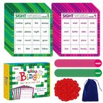 Sight Word Bingo Game, 120 Sight Words Learn to Read Level 3 & Level 4 Bingo Board Game Dolch's & Fry's Words Lists for Kindergarten and Preschool Kids 4-8, Perfect for Classroom & At Home