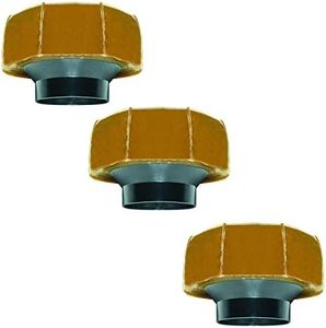 Fluidmaster 7513 Extra Thick Wax Toilet Bowl Gasket with Flange, for 3-Inch and 4-Inch Waste Lines (3)
