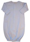 Kissy Kissy Baby Dots Convertible Gown-Blue with White Dots-Small