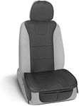 Motor Trend Faux Leather Seat Cover for Cars, 1 Piece – Premium Car Seat Cushion for Front Seat, Padded Car Seat Protector with Storage Pocket, Seat Cover for Cars Trucks SUV (Black)