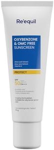 RE' EQUIL Oxybenzone and OMC Free Sunscreen For Oily, Sensitive & Acne Prone Skin | Prevents Acne Breakouts | No White Cast | SPF 50 PA+++ | 50g