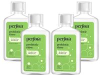 Perfora Thyme Mint Mouthwash | Vitamin C Mouth Freshener For Dental Hygiene & Fresh Breath | No Artificial Flavors & Colors | Alcohol Free Mouth Wash for Men Women & Kids | Fights Germs | Pack of 4 (300ml)