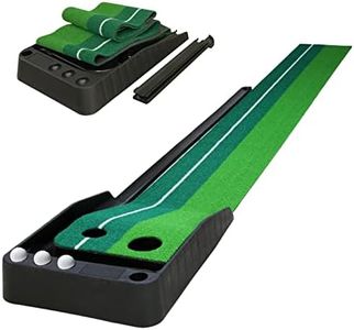 Nicheo Golf Putting Green Portable Putting Mat for Indoor and Outdoor Use with Auto Ball Return Function 8.2 ft x 11.8 inch Golf Practice Mat Aid for Home Office