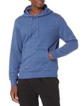 Amazon Essentials Men's Hooded Fleece Sweatshirt (Available in Big & Tall), Blue Heather, L