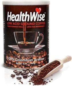 HealthWise Low Acid Coffee, 100% Colombian Supremo, 12 Ounce