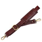 HAMMONDS FLYCATCHER Genuine Leather Bag Strap – Adjustable Shoulder Replacement for Stylish Bags - Matching Stitch - Brown