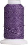 WUTA Leather Sewing Round Waxed Thread Polyster Hand Sewing Line Leather Work Cord Tool DIY 28 Colors Available (Lilac Blue, 0.65mm)