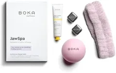 Boka JawSpa Facial Tension Kit w/Face Ball, 2 Cryo Cubes, Headband, Travel Bag, & Lemon Lavender Travel Size Nano-Hydroxyapatite (n-Ha) Toothpaste