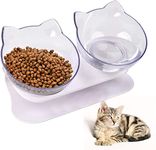 Royale Cat Cat Food and Water Bowl Tilted Cat Bowl,Raised Cat Bowl,Slow Feeder