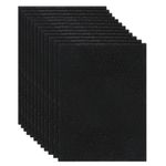 12 Pack Cat Litter Box Charcoal Filters Compatible with Van Ness Cat Litter Box, 4.5 x 6.5Inch Replacement Activated Carbon Premium Odor Filters for Pureness F6 Zeloite Air Filter, Black