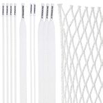 StringKing Grizzly 2 Goalie Lacrosse Mesh Kit (White, 2s (Semi-Soft))