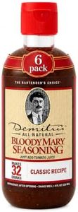 Demitri's Bloody Mary Seasoning Classic Recipe - Bloody Mary Mix - Concentrated Drink Mixer - Bold Rich Flavor - Perfect for Home Brunch Parties & Cocktails - 8oz Bottle (Pack of 6)