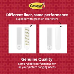 Command Large Hanging Strips, White – Damage-Free Wall Mounting