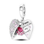 Parmuz charms for bracelet sterling silver love heart travel Bead for Charm Bracelets and Necklaces 925 Charms Clover Butterfly gift for Woman