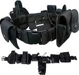 ZGJINLONG 10 in 1 Tactical Duty Belt Security Guard Utility Belt,Versatile Military Modular Equipment System Molded Duty Belt Set for Law Enforcement