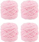 Soft Cotton Knitting Yarn 4 Packs, 