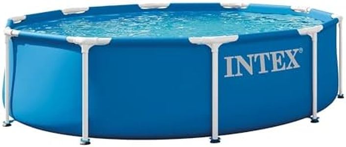 INTEX 28200EP 10Ft X 30In Metal Frame Above Ground Swimming Pool, Pool Only (Pump Not Included)