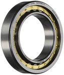 FAG NU1010M1-C3 Cylindrical Roller Bearing, Single Row, Straight Bore, Removable Inner Ring, Standard Capacity, Brass Cage, C3 Clearance, 50mm ID, 80mm OD, 16mm Width