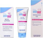 Sebamed Baby Massage Oil 150ml & Baby Body Lotion 100 ml|Ph 5.5|Camomile & Allantoin| Dermatalogically tested| Sensitive skin & Baby Rash Cream 100ml |Ph 5.5|Panthenol & Allantoin