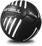 Sanabul Lab Series Exercise and Fitness Medicine Balls 14 inch Diameter (Black/White, 30 lbs)