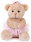 Bearington Collection Bella Plush Ballerina Teddy Bear Stuffed Animal, 6 Inch