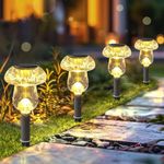 Solar Lights Outdoor, 8 Pack Solar 