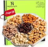 Food Gifts - Mixed Nuts Gift Basket, Healthy Snack Gifts, Love Gift For Him, Gifts For Her, Box With a Variety of Freshly Roasted Nuts, 7 Assortments, Birthday Gift, Food Platter