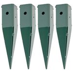 Woodside Steel Garden Arch/Trellis Plant Support Ground Spikes - 4 PACK