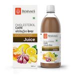 KRISHNA'S HERBAL & AYURVEDA Cholesterol Care Juice - 1000 Ml | Contains Honey With Apple Cider Ginger Garlic, Sugar Free, Helps In Digestion, Made In India