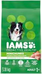IAMS Proactive Health Minichunks Dry Dog Food – Crunchy Kibble for Adult Dogs – Chicken & Whole Grain Recipe – 3.18KG (7LB) Bag