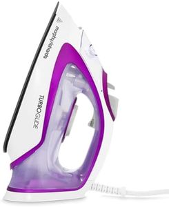 Morphy Richards TurboGlide Steam Iron, Ceramic Non-stick Soleplate, 150g Steam Boost, 40g Steam Output, 400ml Water Tank, Anti Drip, Anti Scale, Auto Shut-off, 3m Cord, 2800W, Purple, 302000