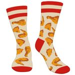 AGRIMONY Funny Chicken Socks for Men Women Teen Boys -Fried Chicken Novelty Fun Funky Crazy Cool Food Socks Gifts- Valentines Christmas Birthday Dad Husband Uncle Grandpa Gifts Stocking Stuffers