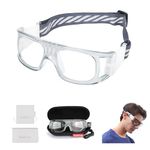 SooGree Racquetball Goggles - Anti Fog Shock Absorption Sports Glasses Basketball Football Eye Protective Adjustable Strap