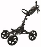 Clicgear Unisex Clicgear 8.0+ Golf Push Trolley, Silver, One Size UK + Clicgear Deluxe Adjustable Umbrella Holder, Black/Grey