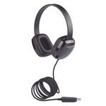 Cyber Acoustics USB Stereo Headphones for PCs and Other USB Devices in The Office, Classroom or Home (ACM-6005)